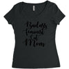 badass feminist cat mom Women's Triblend Scoop T-shirt