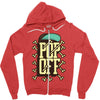 pop off Zipper Hoodie