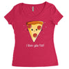 i love pizza! Women's Triblend Scoop T-shirt
