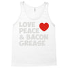love peace and bacon grease Tank Top