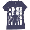 winner winner chicken dinner 3 Ladies Fitted T-Shirt