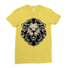 lion head Ladies Fitted T-Shirt