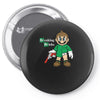 breaking bricks Pin-back button