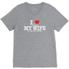 i love when my wife let me go fishing V-Neck Tee