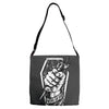 work or die Adjustable Strap Totes