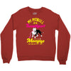 my pitbull is a sweetheart Crewneck Sweatshirt