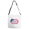 happy 4th of july Adjustable Strap Totes