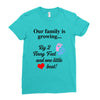 Our Family is Growing Ladies Fitted T-Shirt