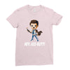 hey, ass butt! Ladies Fitted T-Shirt