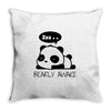 bearly awake Throw Pillow