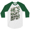 zombie right behind 3/4 Sleeve Shirt