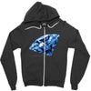 diamond blu Zipper Hoodie
