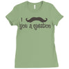 mustache Ladies Fitted T-Shirt