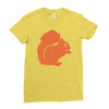 squirrel Ladies Fitted T-Shirt