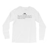 definition of fuck Long Sleeve Shirts