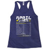 April Girl Facts Taurus Racerback Tank