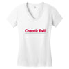 chaotic evil Women's V-Neck T-Shirt