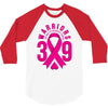 end breast cancer   39 warriors 3/4 Sleeve Shirt