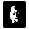 sax player lady face optical illusion Mousepad