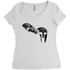 spartan mask Women's Triblend Scoop T-shirt