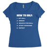 how to golf best trending Women's Triblend Scoop T-shirt