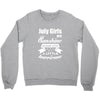 July Girls Are Sunshine Mixed With A Little Hurricane Crewneck Sweatshirt