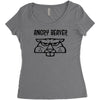 angry beaver Women's Triblend Scoop T-shirt