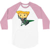 what's in his briefqueso 3/4 Sleeve Shirt