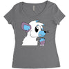 arctic fox adopt Women's Triblend Scoop T-shirt