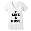 like a boss Women's V-Neck T-Shirt
