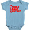 funny  wtf, ideal birthday present or gift Baby Bodysuit