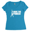 he man 80s retro cartoon cool funky Women's Triblend Scoop T-shirt