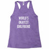 world's okayest girlfriend Racerback Tank