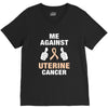 Me Against Uterine Cancer V-Neck Tee