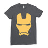 iron man mask avengers marvel comics gift Ladies Fitted T-Shirt