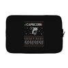 capricorn christmas ugly sweater Laptop sleeve