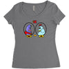 eggplant wizard and king hippo Women's Triblend Scoop T-shirt