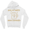 over caffeinated (2) Zipper Hoodie