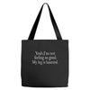 haunted leg Tote Bags
