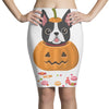 haloween french bulldog Pencil Skirts