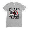 plays with trucks family matching Ladies Fitted T-Shirt