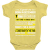 Legends Are Born In December Baby Onesie