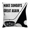 Make Sundays Great Again Shirt Throw Pillow