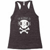 allergic to poison Racerback Tank