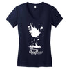 christmas icons with snow Women's V-Neck T-Shirt