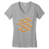 ugly pumpkin pie Women's V-Neck T-Shirt