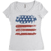 us flag Women's Triblend Scoop T-shirt