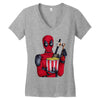 POP CORN DEAD Women's V-Neck T-Shirt