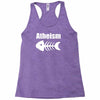 atheism fish skeleton Racerback Tank