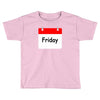 title of day of the week friday day of the week Toddler T-shirt